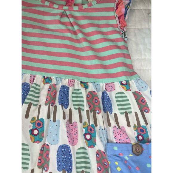🌟3 for $35🌟Matilda Jane Looks Like Funsicle- Size 10 Tunic Top Popsicles Summer - Picture 4 of 7
